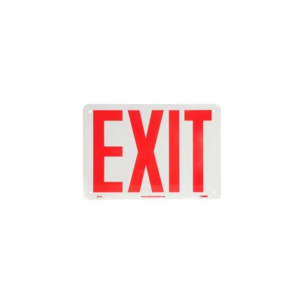 Nmc Glo-Brite Exit Sign - Rigid Plastic GL12R - main
